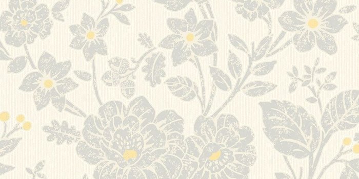 1000x1000 Crown Alexandra Floral Wallpaper Yellow Grey - Wallpaper from I