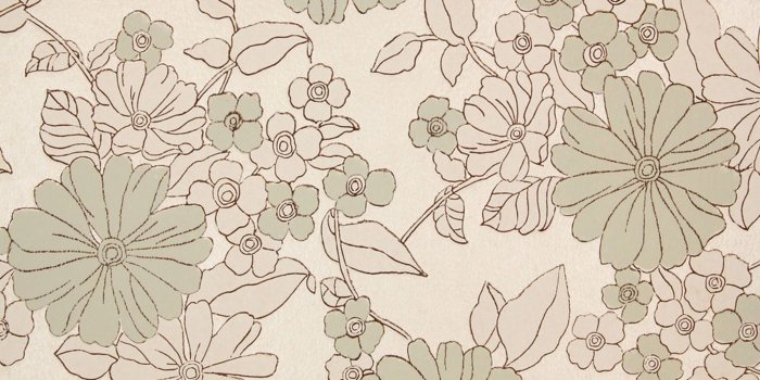 2048x1366 1960s Vintage Wallpaper Gray and White Floral - Rosie's Vintage