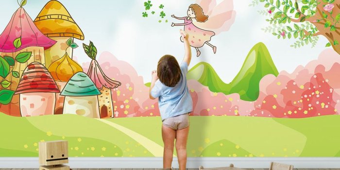 1005x866 Wall mural Cartoon, illustration and wallpaper Nr.dec_2493