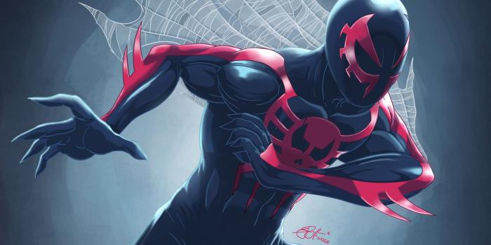 3840x3840 Wallpaper Spider-Man 2099, Fan art, 4K, Creative Graphics, #16543