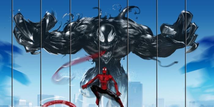 1920x1080 Spiderman Vs Venom Marvel - Spider Man Fan Art, Hd Wallpapers