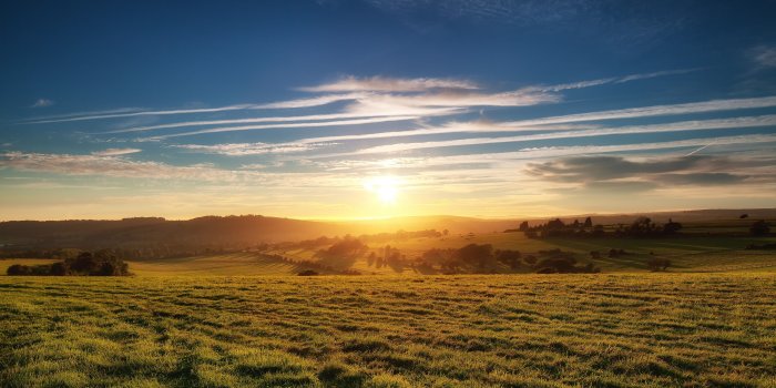 3840x2160 Sun Rising Over Country Hills 4K Ultra HD Desktop Wallpaper
