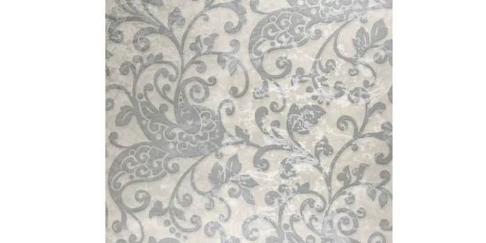 912x1024 500013 Ivory Gray Silver Paisley Floral Damask Wallpaper