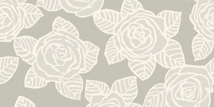 955x955 Shop Bellvale Floral/Roses Wallpaper, In Gray, Metallic Silver