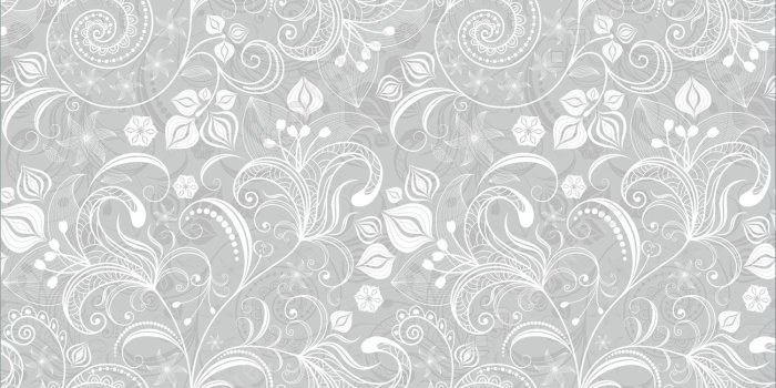1300x1392 Seamless Gray Floral Pattern