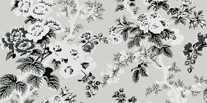 1280x1280 Ascot Floral Print/French Grey WP88372-003 by Scalamandre