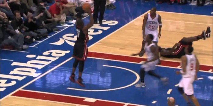 1920x1080 LeBron James filthy crossover and pass to Dwyane Wade dunk vs