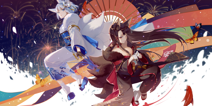 1920x1080 Anime Azur Lane Akagi (Azur Lane) Kaga (Azur Lane) Wallpaper
