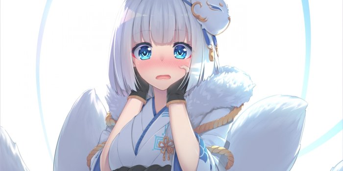 3840x2160 Anime Fox Girl Shy Wallpapers