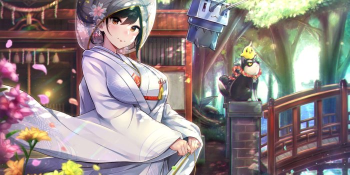 2404x1658 Download 2404x1658 Anime Girl, Animal Ears, Fox Girl, Dress