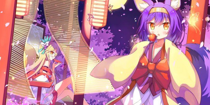 1488x1010 No Game No Life, Hatsuse Izuna, Animal Ears, Kimono, Fox Girl