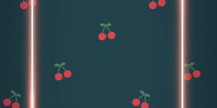 1400x2488 Cute cherry patterned mobile background | Royalty free vector