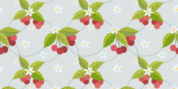 1200x800 Cute Cherry Seamless Pattern. (Graphic) by ranger262 · Creative