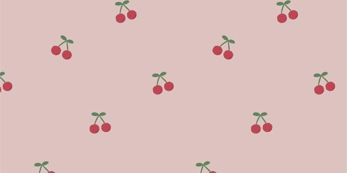 1400x2488 Cute cherry patterned mobile background | Royalty free
