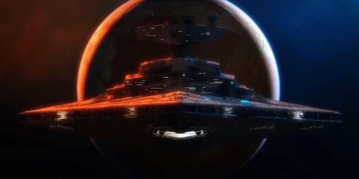2560x1600 Download Star destroyer, star wars, video game, planet and