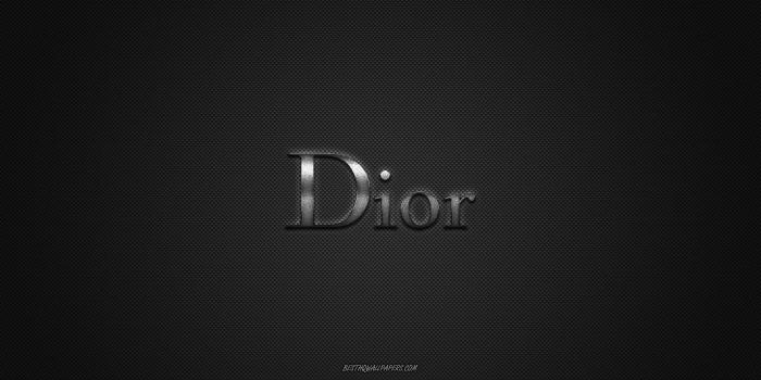 2560x1600 Download wallpapers Dior logo, metal emblem, apparel brand, black