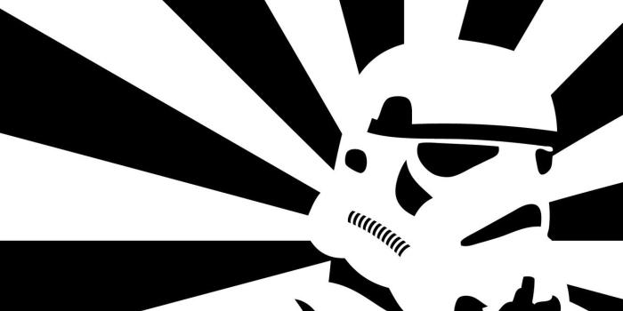 1332x850 Photo Wallpaper Star Wars, Attack, Clone - Stormtrooper Black And