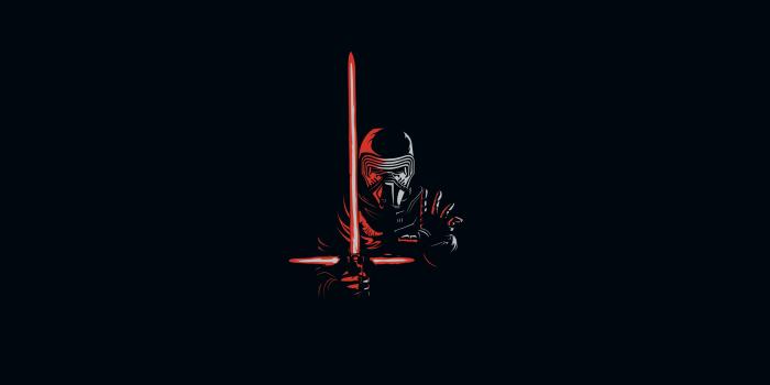 3840x2400 Download Kylo Ren, minimal, artwork, villain, star wars wallpaper