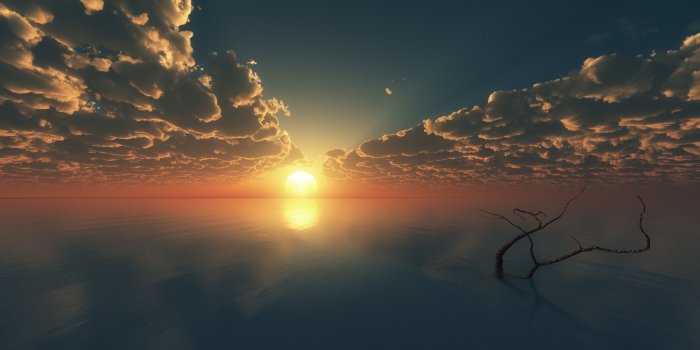 3840x2160 nature, Landscape, Clouds, Sky, Digital Art, Sun, Sunset, Sun Rays