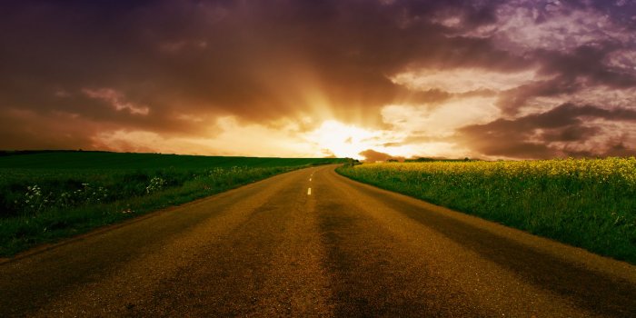 1920x1200 Highway to Horizon Wallpapers Windows Desktop Wallpapers | Scenery