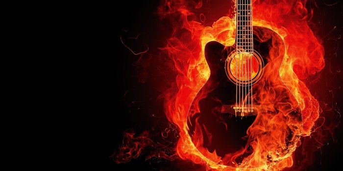 2560x1600 Fire Guitar Art 21270 HD Wallpapers | Pictuur.com | Guitar images