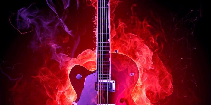 1600x2560 Flame Guitar HD Wallpaper 1600×2560 - High Definition Wallpaper