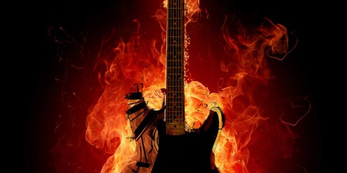 900x1200 Free download Guitar On Fire Ipad Wallpaper Pictures [900x1200