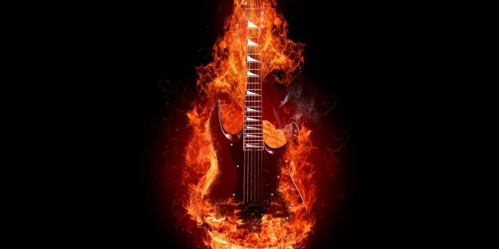 1280x1024 Red superstrat guitar digital wallpaper, guitar, musical