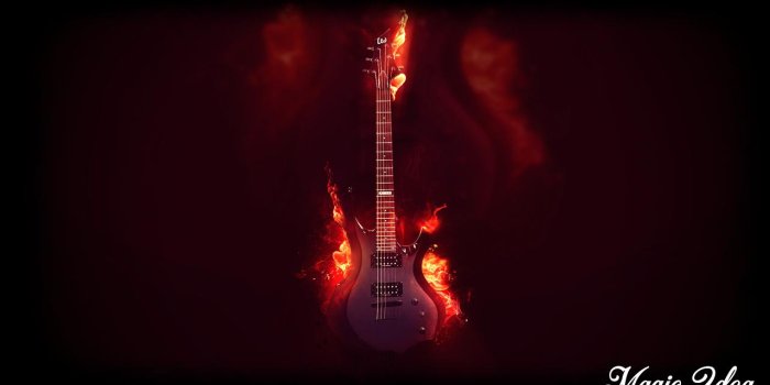 1280x720 Fire Guitar Wallpaper for Android - APK Download