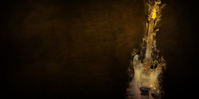 1600x1000 Guitar on fire | screen - 1600x1000 pixel, rating wallpaper