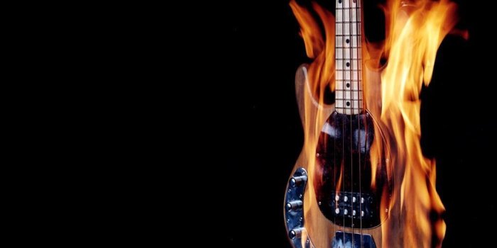 1024x768 Bass Guitar On Fire - 1024x768 Wallpaper - Ecopetit.cat