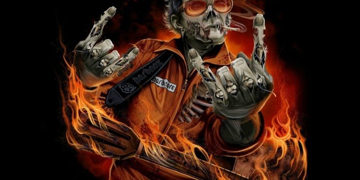 1920x1200 Pictures Guitar Fire