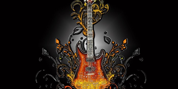 1280x800 Free download 1280x800 Guitar on fire Wallpaper Download [1280x800
