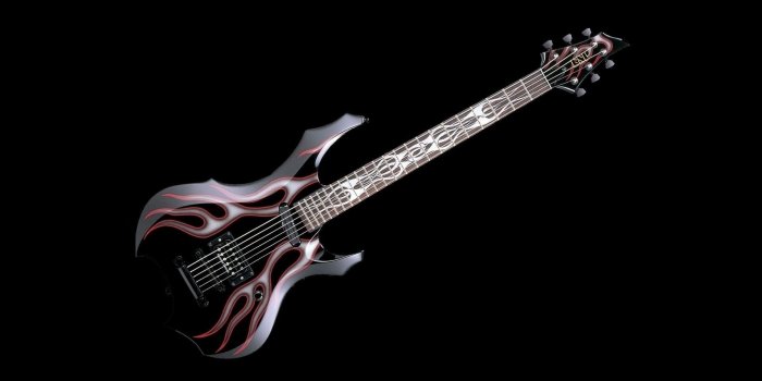 1920x1080 Fire Guitar Wallpaper - Esp Ltd, Download Wallpapers on Jakpost.travel