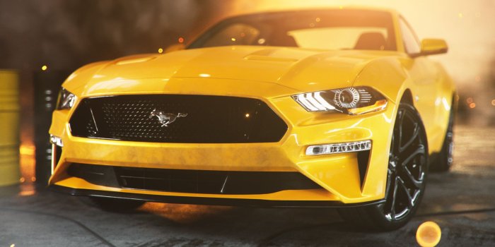 2000x1125 Ford Mustang Yellow Wallpaper Hd (#2487539) - HD Wallpaper