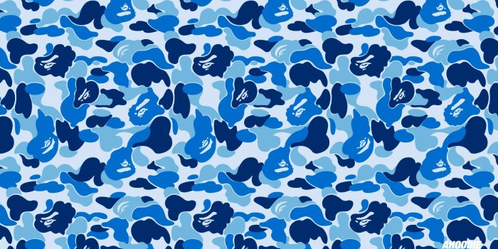 1920x1080 Bape Blue Camo Wallpaper – PS4Wallpapers.com