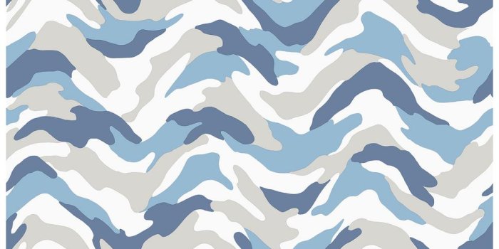 1000x1000 Brewster 56.4 sq. ft. Stealth Blue Camo Wave Wallpaper HN002612