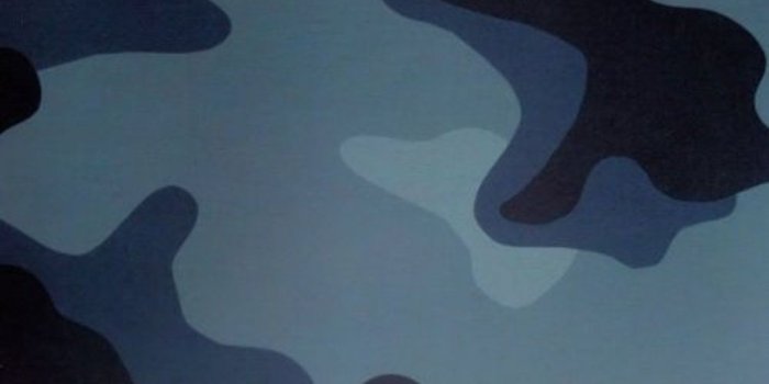 1000x940 Camouflage Camo Wallpaper Wall Border - Blue Rolling-Borders
