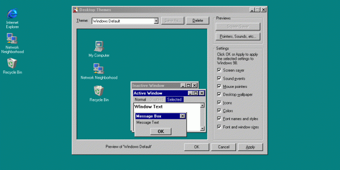1024x768 Free download Windows 98 Defa [1024x768] for your Desktop, Mobile
