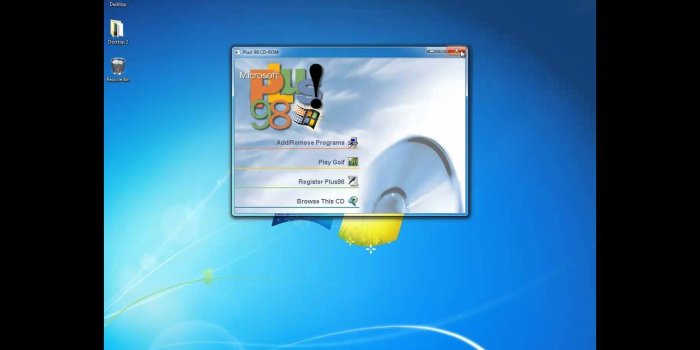 1280x720 Windows 98 themes for any newer system (Installing)