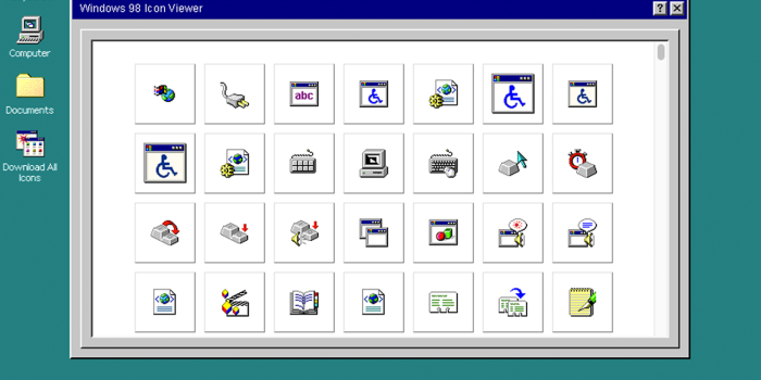 1280x800 Windows 98 Icons are Great · Alex Meub