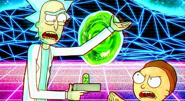 640x1280 Rick And Morty Retro Wallpapers