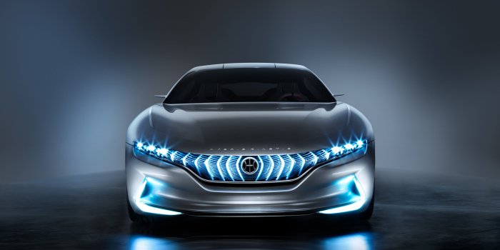 4096x3072 Silver futuristic car, Hybrid Kinetic GT, Pininfarina, Geneva