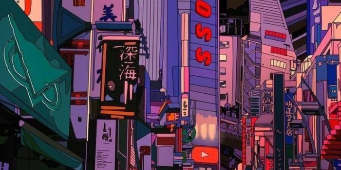 736x1308 Beautiful anime art - Japanese city! #anime #animeart #japan