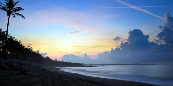 2560x1600 Beach evening sun wallpaper | 2560x1600 | #29214