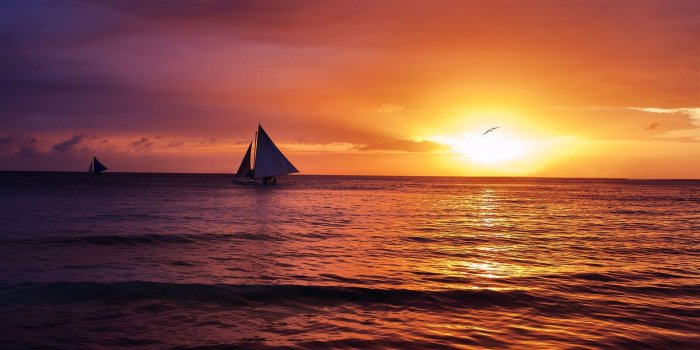 1920x1080 Boats Sailing in Evening Sun #4243374, 1920x1080 | All For Desktop