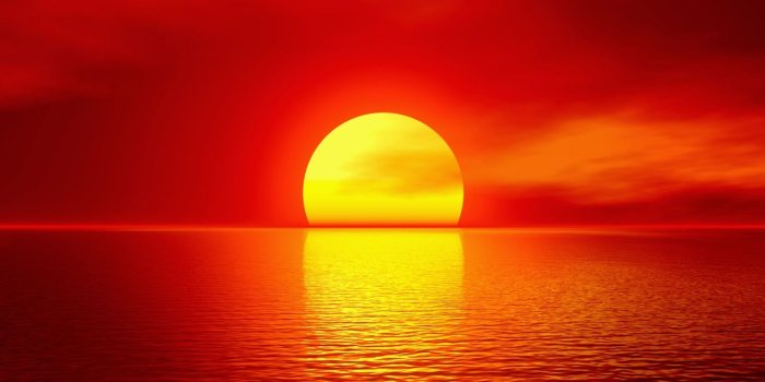 1280x800 Red Sunset Evening Sun Sea - 1280x800 - 209004