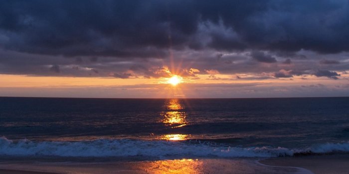 1600x1200 Download Wallpaper Sunrise in Bethany Beach, Delaware (1600 x 1200