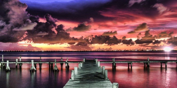 1280x1080 Natura Deep Sea After Raing Evening Sun Light Wallpaper