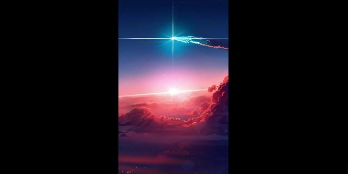 1280x720 Mobile Live Wallpaper: Evening Sun and Star Sky